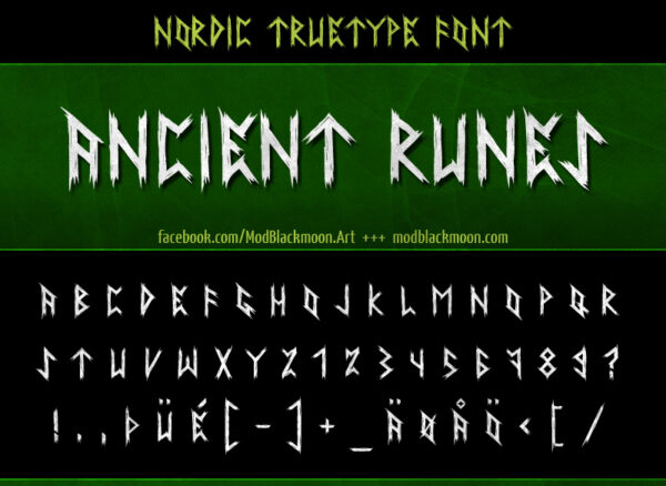 Logo of the Ancient Runes font
