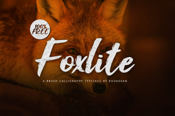 Logo of the Foxlite Script font