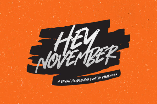 Logo of the Hey November font
