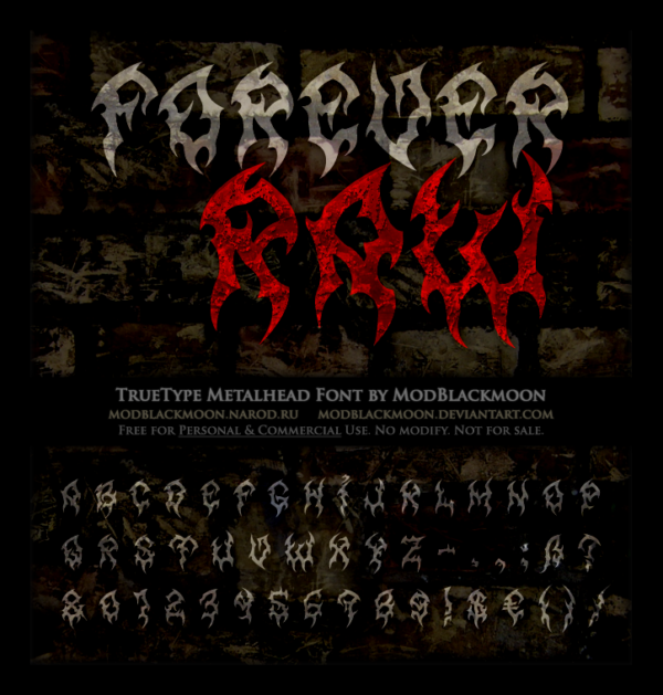 Logo of the MB Forever Raw font