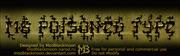 Logo of the MB Poisoned Type font