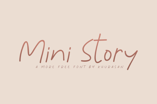 Logo of the Mini Story font