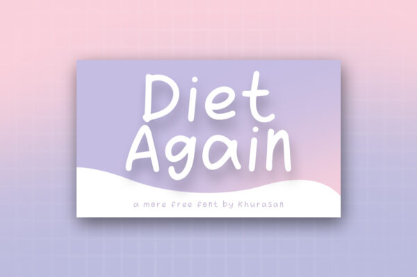 Logo of the Diet Again font