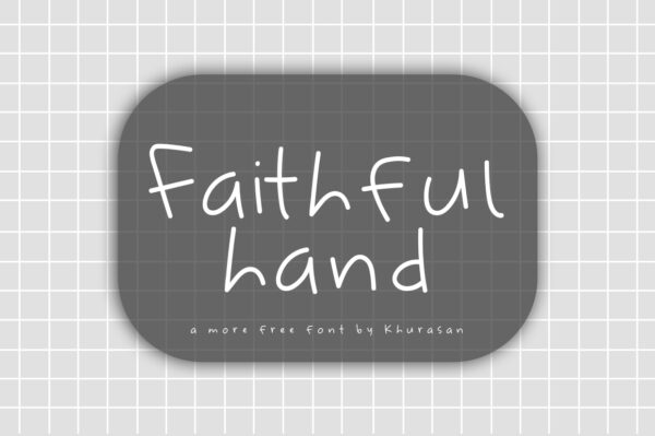 Logo of the Faithful Hand font
