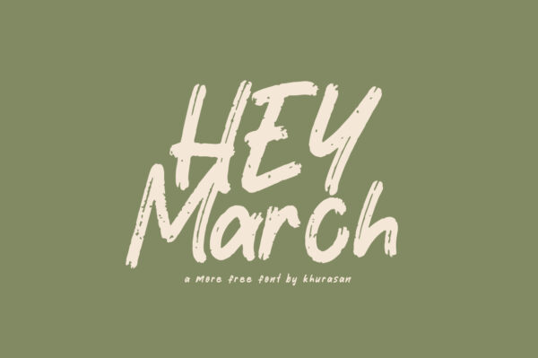 Logo of the Hey March font