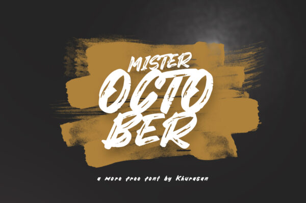 Logo of the Mister October font